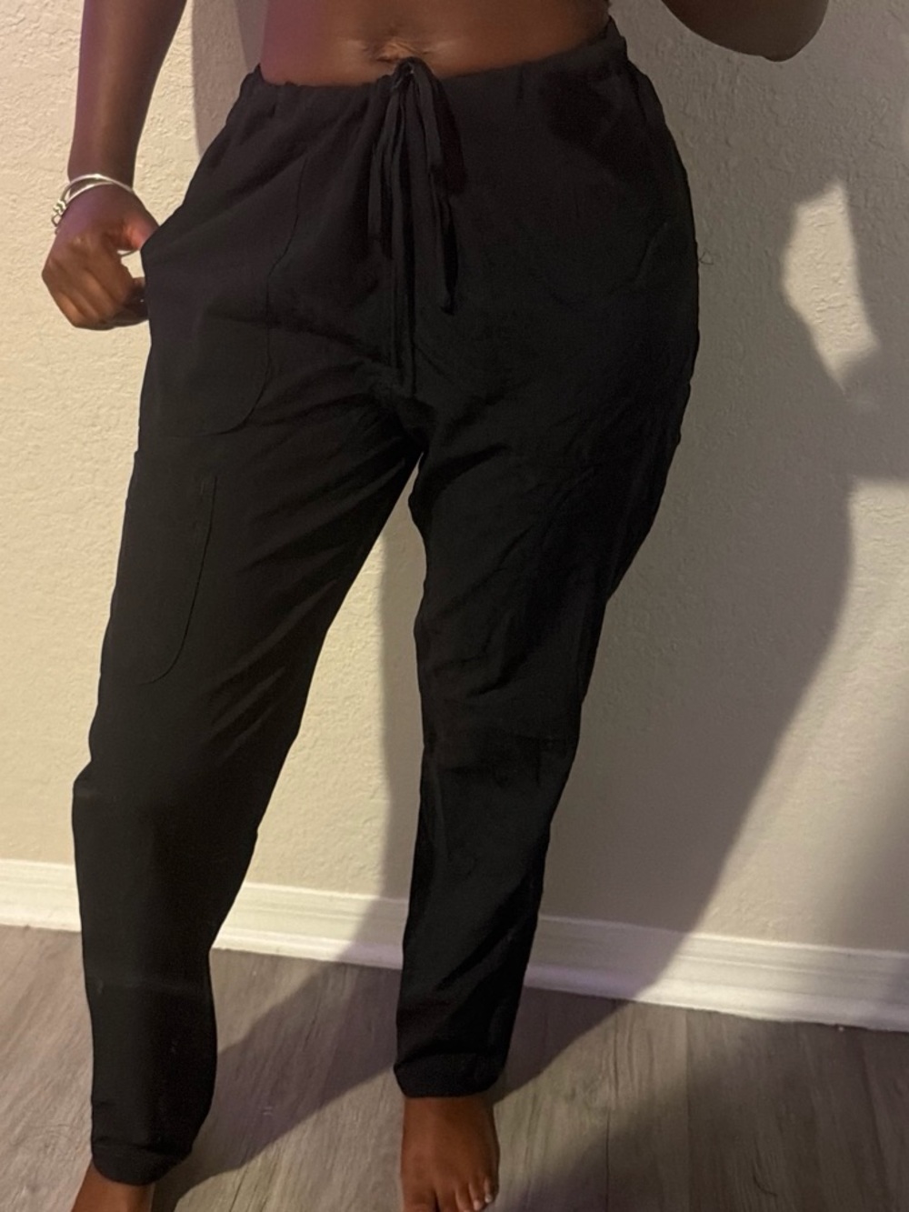 Scrubstar Drawstring Scrub Pants - Black